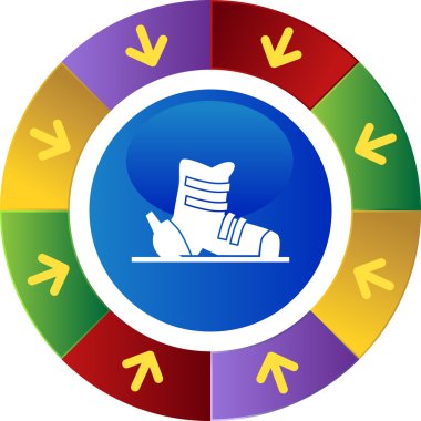 Kayak botu kutsal kişilerin resmi düğme