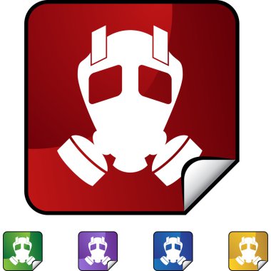 Gaz maskesi web düğmesi