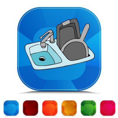 Kitchen Sink Gemstone düğme kümesi