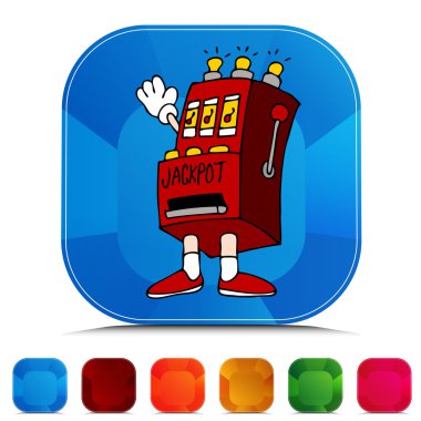 Slot makinesidir Gemstone düğme kümesi