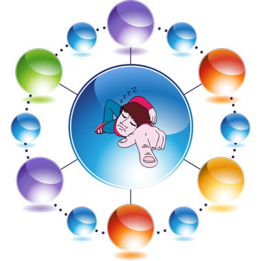 Tembel çocuk web simgesi