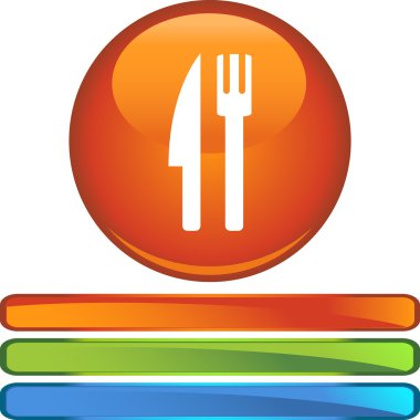 Mutfak eşyaları web düğmesi