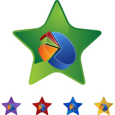 Pasta grafiği web düğmesi