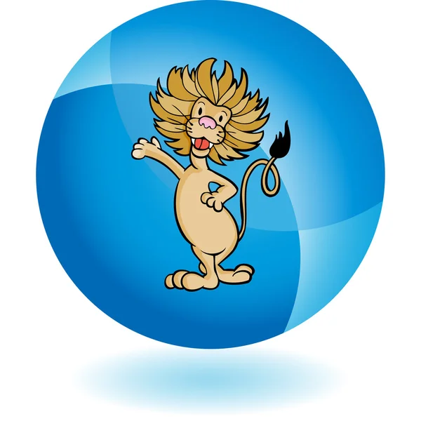 Lion web Icon — Stock vektor