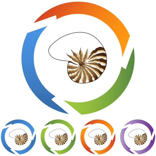 Seashell web icon — Stock Vector
