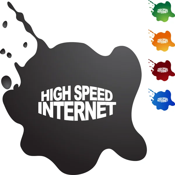 Panneau Internet haute vitesse — Image vectorielle