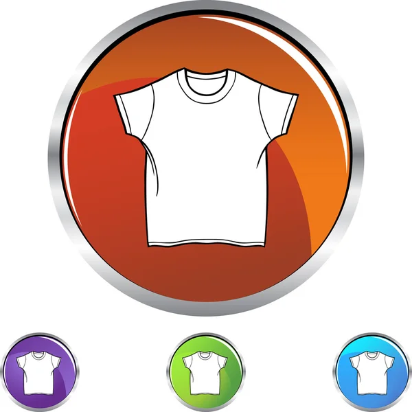 Wit shirt pictogram — Stockvector