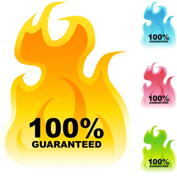 100 procent gegarandeerd — Stockvector