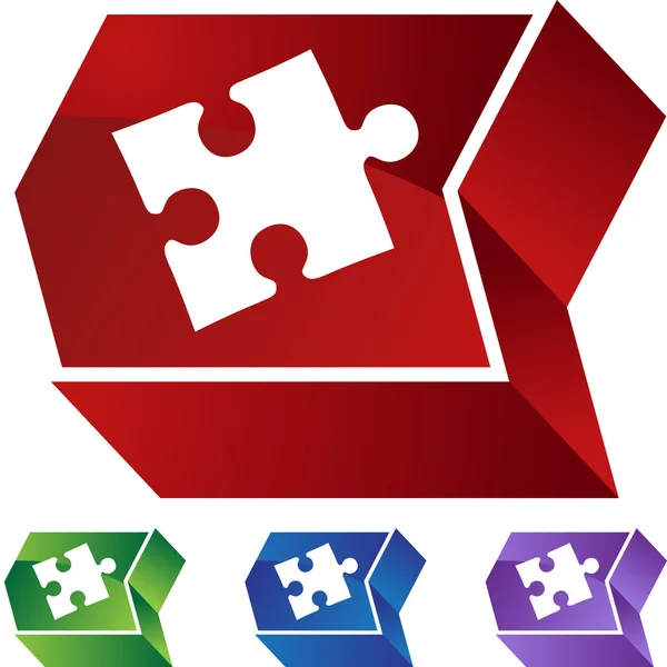 Puzzle icône web — Image vectorielle