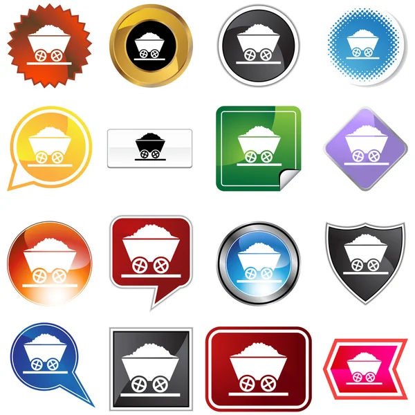 kömür çeşitli seti