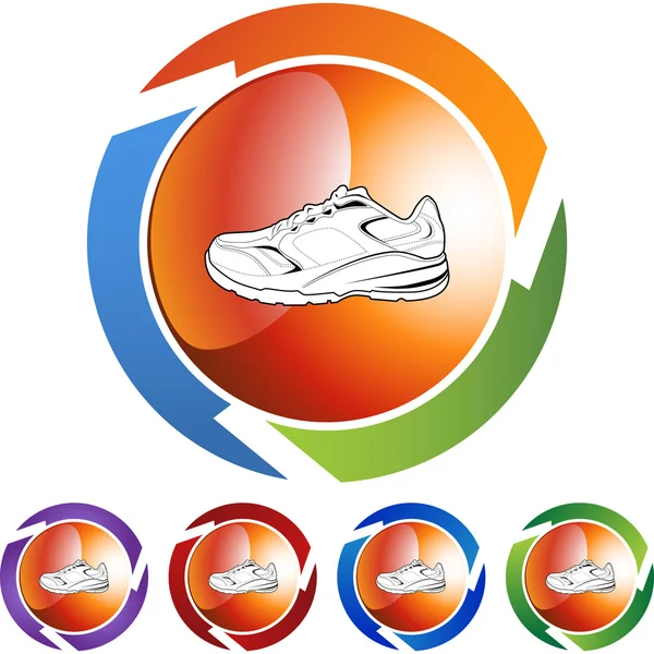 Spor ayakkabı web simgesi — Stok Vektör