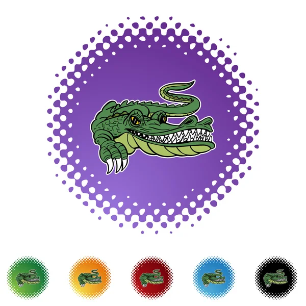 Alligator web pictogram — Stockvector
