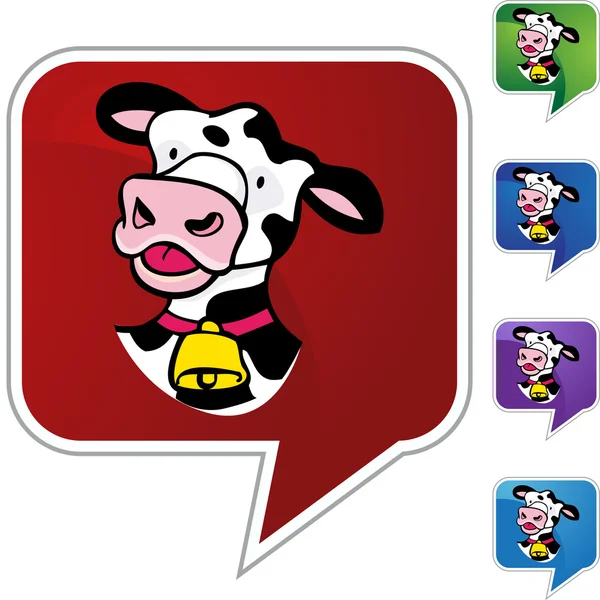 Cow Web icon — стоковый вектор