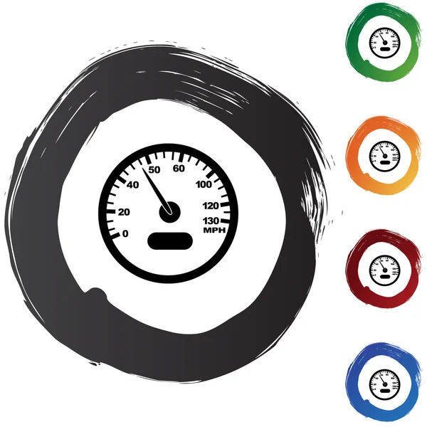 Speedometer web icon — Stock Vector