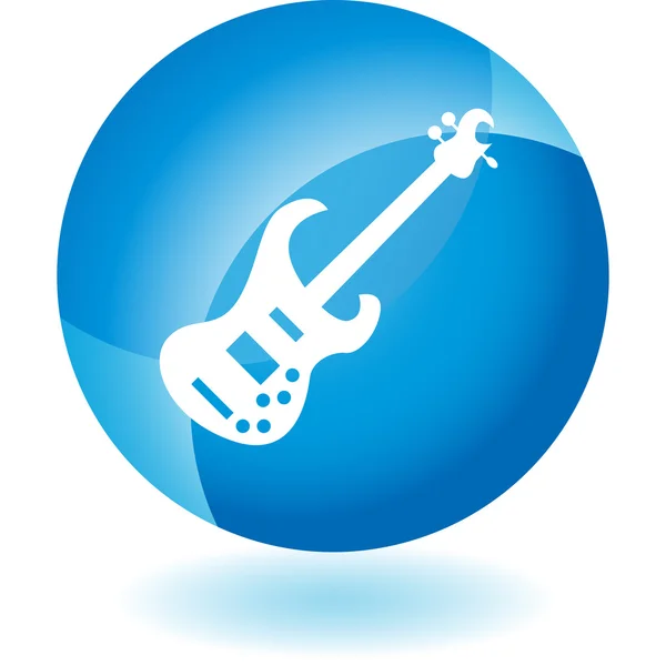 Instrumento de guitarra Bass — Vector de stock