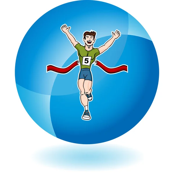 Man Running web pictogram — Stockvector