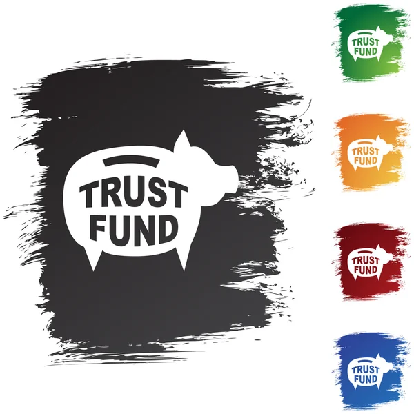 Icône web Trust Fund — Image vectorielle