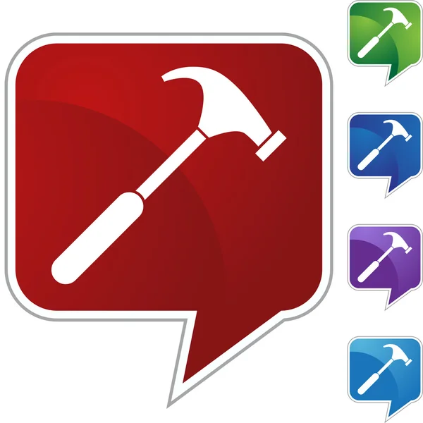 Bouton web Hammer — Image vectorielle