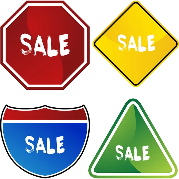 Sale colorful icons — Stock Vector