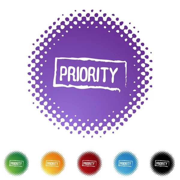 Priority web icon — Stock Vector