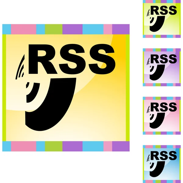 RSS web pictogram — Stockvector
