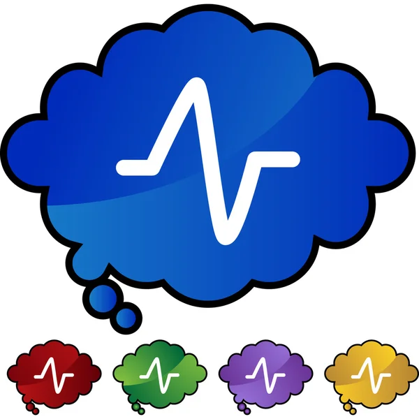Heart Monitor web icon — Stock Vector