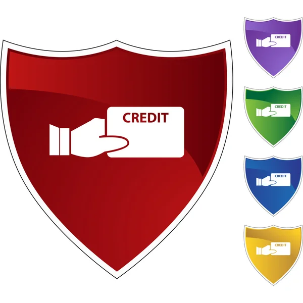 Botão web do cartão de crédito —  Vetores de Stock