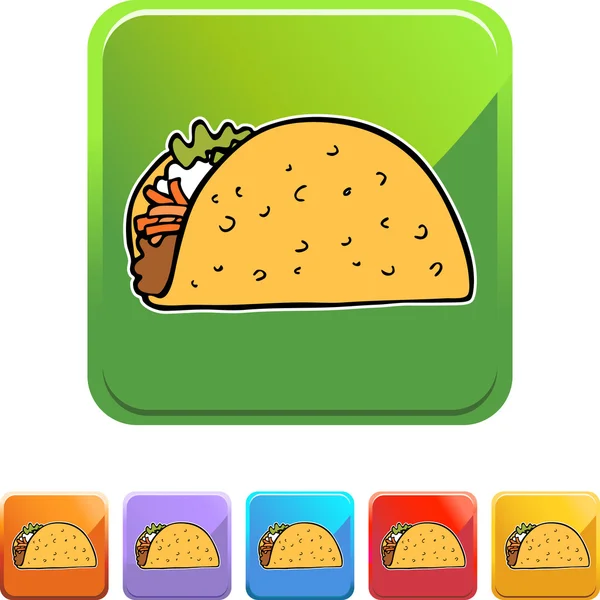 Icône web Taco — Image vectorielle