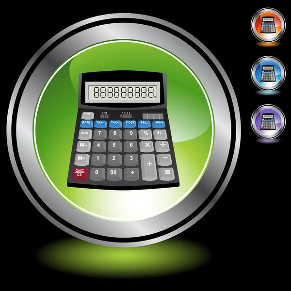 Kalkulator kolorowe ikony — Wektor stockowy