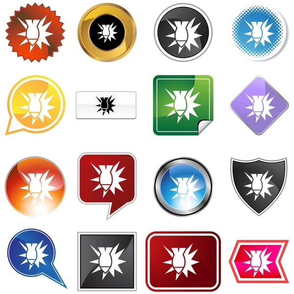 Bomb Variety Set — Stock Vector