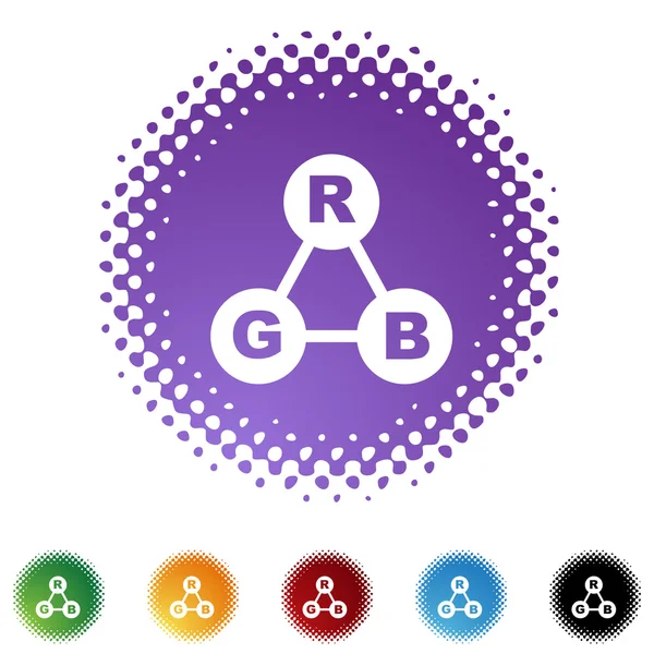 Rgb Farbspektrum gesetzt — Stockvektor