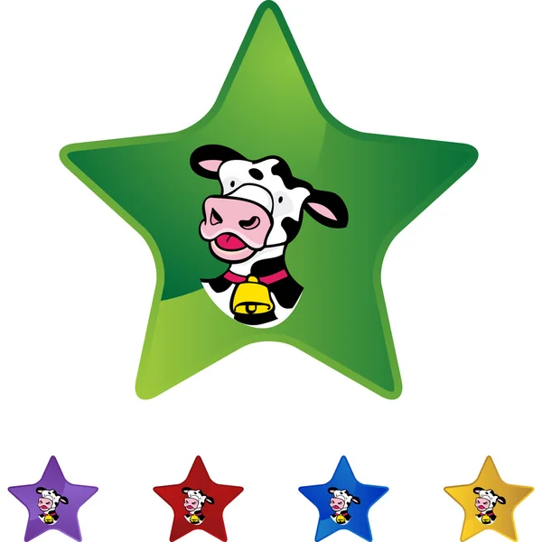 Ícone web de vaca —  Vetores de Stock