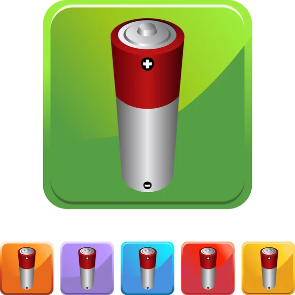 电池彩色图标 — 图库矢量图片