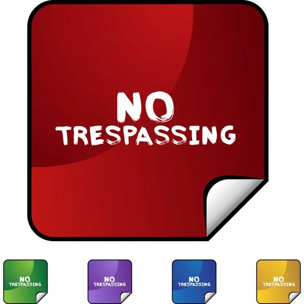 No traspasar iconos de colores — Vector de stock