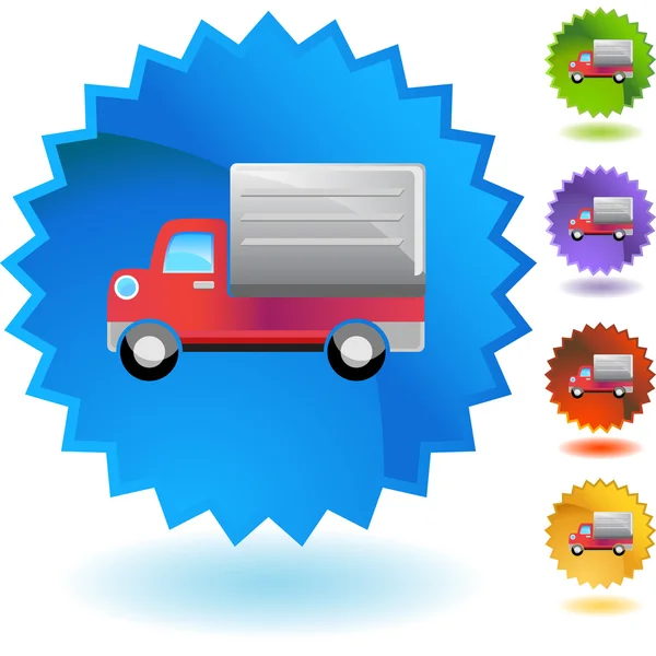 Ikona webové doručení Truck — Stockový vektor