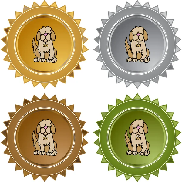 Saint Bernard web icon — Stock Vector