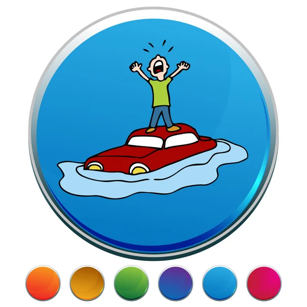 Sular altında araba düğme kümesi