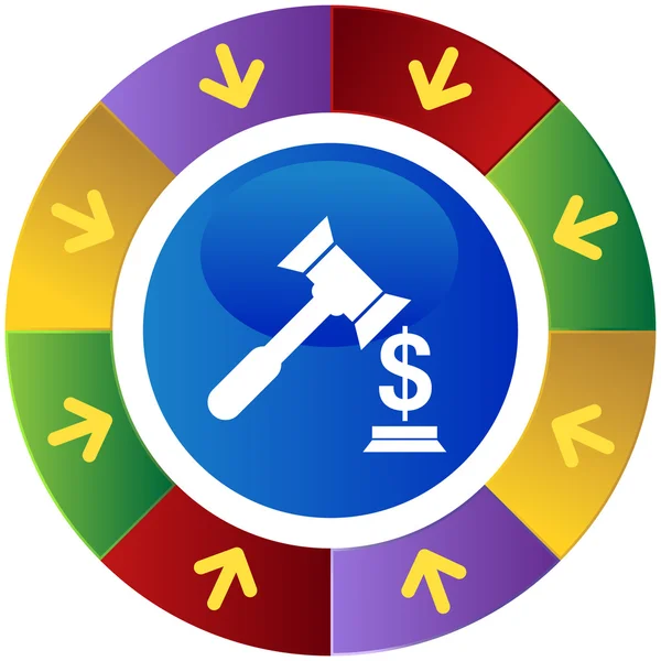 Lawsuit web icon — Stock Vector