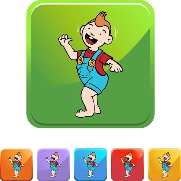 Yürümeye başlayan yürüyüş web düğmesi