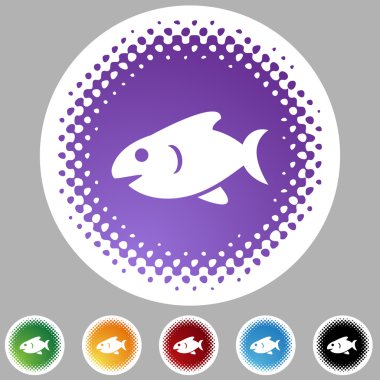 Balığı web düğmesi