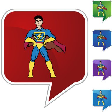 Süper kahraman web simgesi