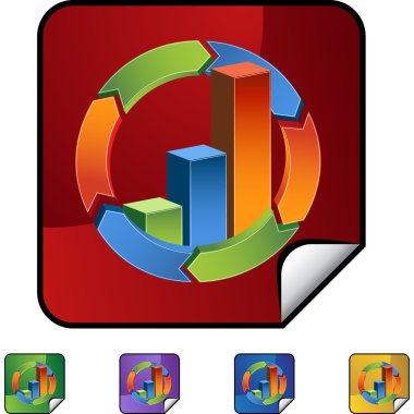 Çubuk grafik web düğmesi