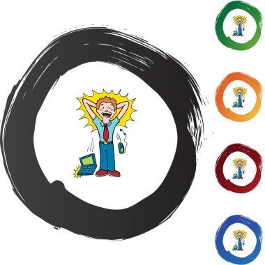 Adam dizüstü düğmesi ile