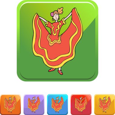 İspanyol dansçı düğmesi