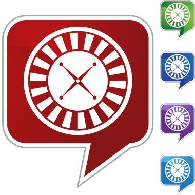 Rulet tekerleği kutsal kişilerin resmi web düğme