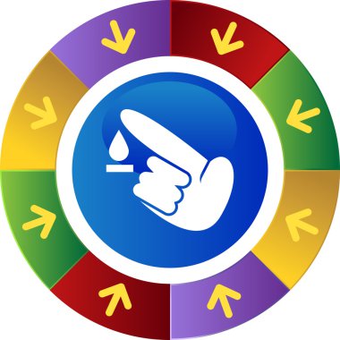 Diyabet Test Icon set