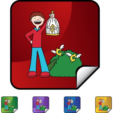 Kuş türü el web simgesi