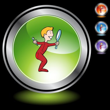 Adam dişlerini fırçalıyor.