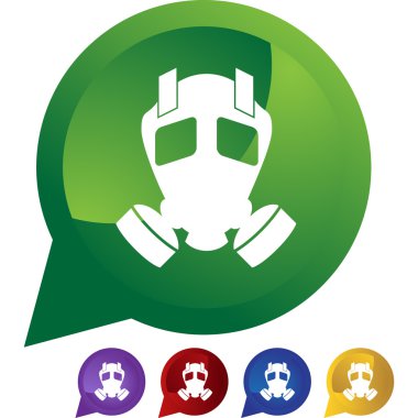 Gaz maskesi web düğmesi