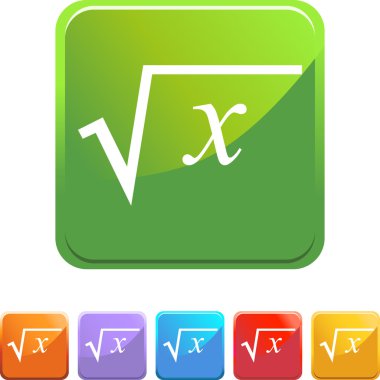 Kare kök web düğmesi